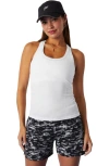 Fabletics Feather Tech+ Racerback Tank In White