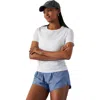 Fabletics Feather Tech+ Short-sleeve Top In White