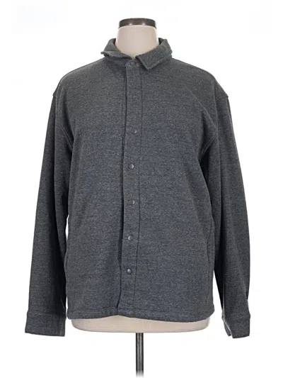 Pre-owned Fabletics Fleece Jacket In Gray