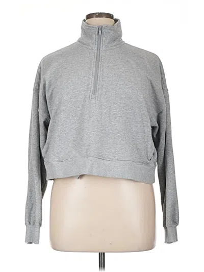 Pre-owned Fabletics Fleece Jacket In Gray
