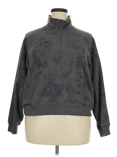 Pre-owned Fabletics Fleece Jacket In Gray