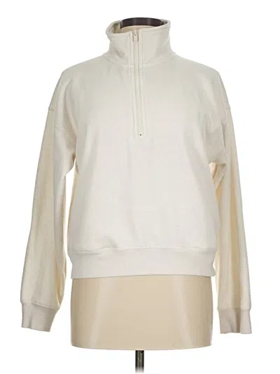 Pre-owned Fabletics Fleece Jacket In Ivory