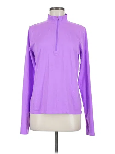 Pre-owned Fabletics Fleece Jacket In Purple