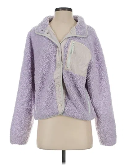 Pre-owned Fabletics Fleece Jacket In Purple