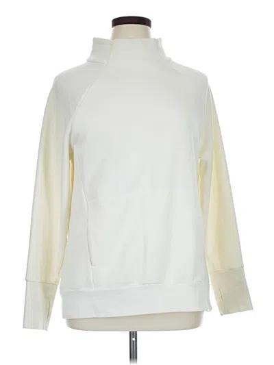 Pre-owned Fabletics Fleece Jacket In White