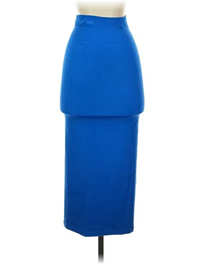Pre-owned Fabletics Formal Skirt In Blue