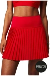 Fabletics Hot Shot Pleated Skirt In Red