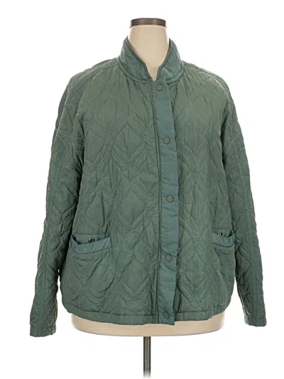 Pre-owned Fabletics Jacket In Green