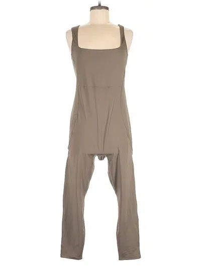 Pre-owned Fabletics Jumpsuit In Brown