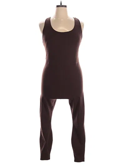 Pre-owned Fabletics Jumpsuit In Brown