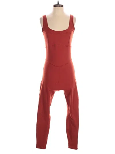 Pre-owned Fabletics Jumpsuit In Brown