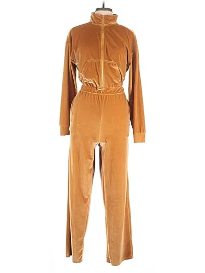 Pre-owned Fabletics Jumpsuit In Brown