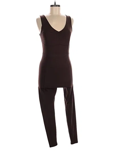 Pre-owned Fabletics Jumpsuit In Brown