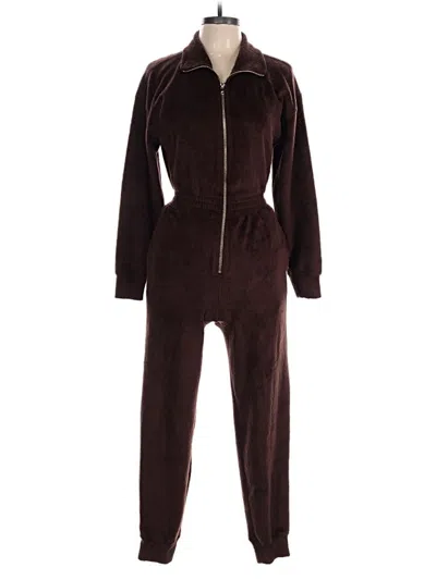 Pre-owned Fabletics Jumpsuit In Brown