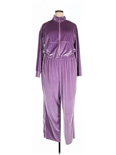 Pre-owned Fabletics Jumpsuit In Purple