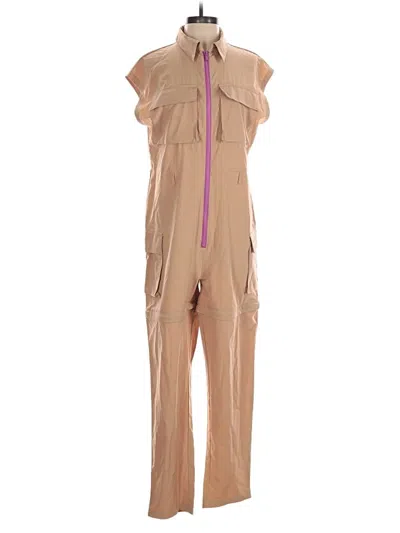 Pre-owned Fabletics Jumpsuit In Tan