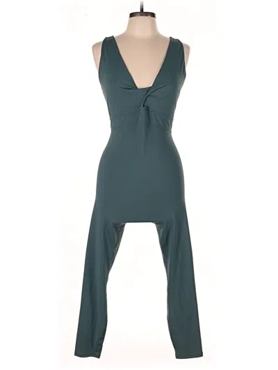 Pre-owned Fabletics Jumpsuit In Teal