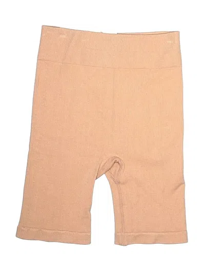 Pre-owned Fabletics Khaki Shorts In Orange