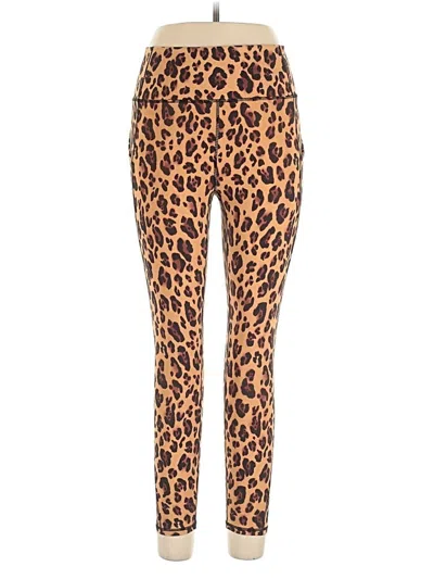 Pre-owned Fabletics Leggings In Brown