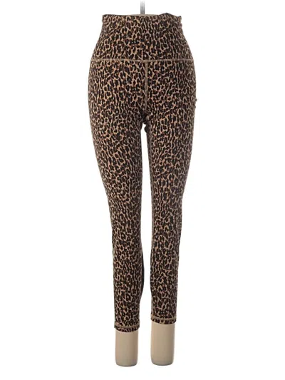 Pre-owned Fabletics Leggings In Brown