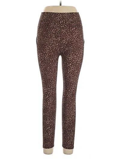 Pre-owned Fabletics Leggings In Brown