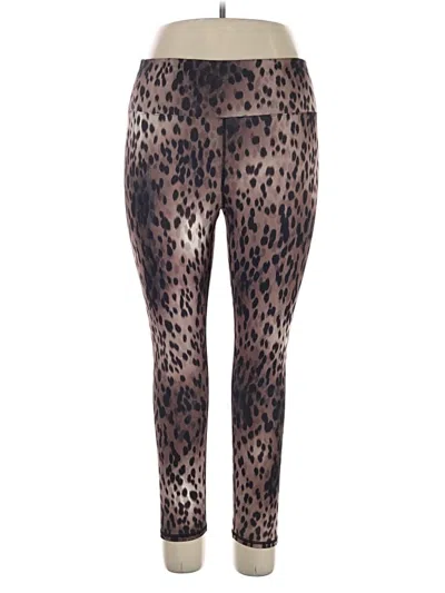 Pre-owned Fabletics Leggings In Brown