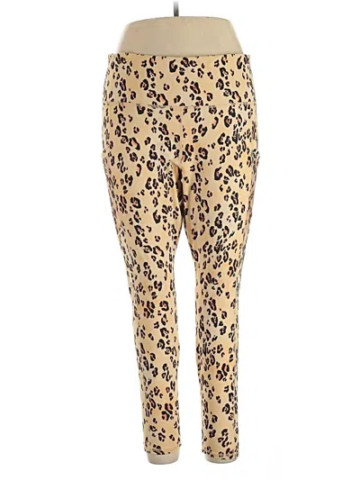 Pre-owned Fabletics Leggings In Gold