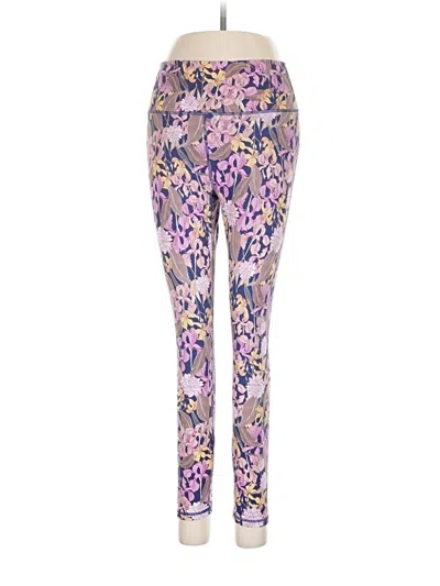 Pre-owned Fabletics Leggings In Purple