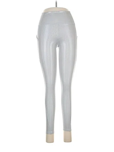 Pre-owned Fabletics Leggings In Silver