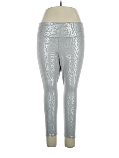 Pre-owned Fabletics Leggings In Silver