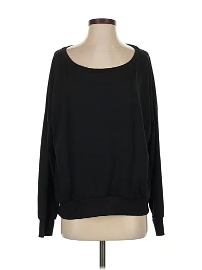 Pre-owned Fabletics Long Sleeve T-shirt In Black