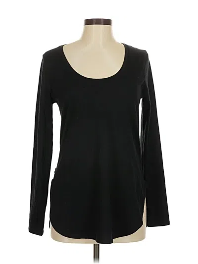 Pre-owned Fabletics Long Sleeve T-shirt In Black