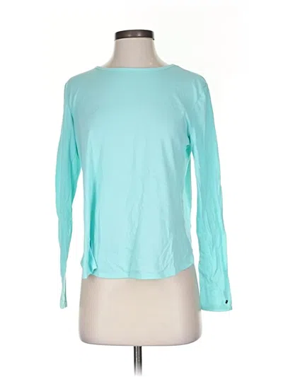 Pre-owned Fabletics Long Sleeve T-shirt In Blue