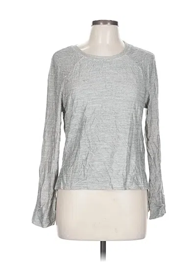 Pre-owned Fabletics Long Sleeve T-shirt In Gray