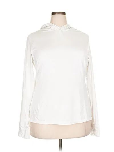 Pre-owned Fabletics Long Sleeve T-shirt In White