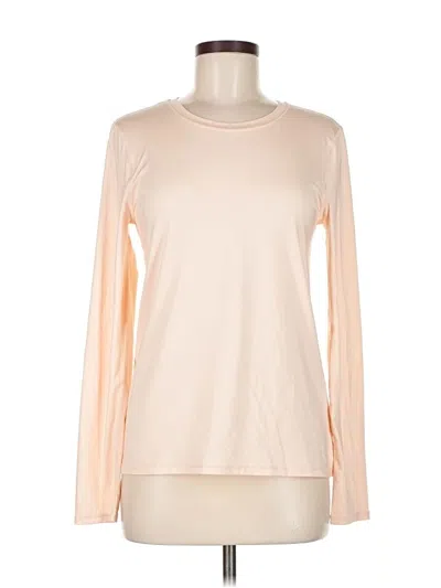 Pre-owned Fabletics Long Sleeve T-shirt In White