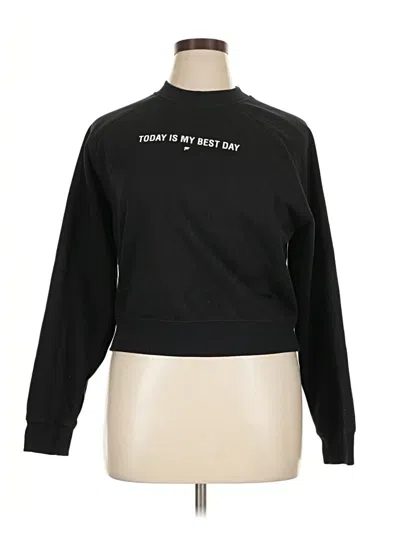 Pre-owned Fabletics Long Sleeve Top Black Turtleneck Tops