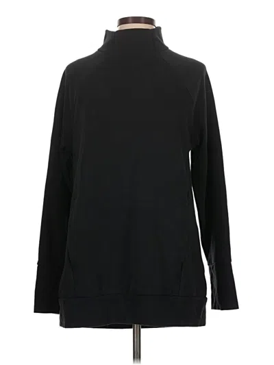 Pre-owned Fabletics Long Sleeve Top Black Turtleneck Tops