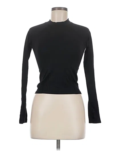 Pre-owned Fabletics Long Sleeve Top Black Turtleneck Tops