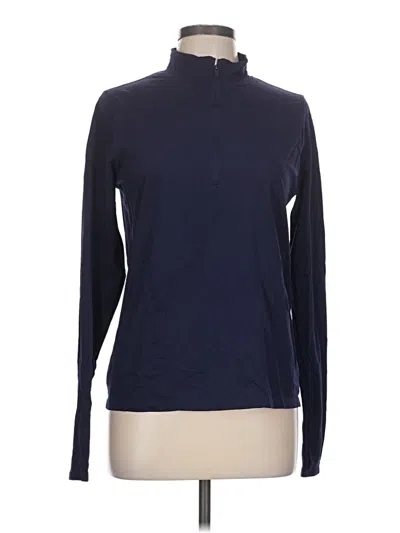 Pre-owned Fabletics Long Sleeve Top Blue Turtleneck Tops
