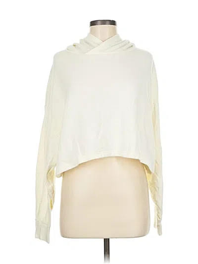 Pre-owned Fabletics Long Sleeve Top Ivory Cowl Neck Tops In White