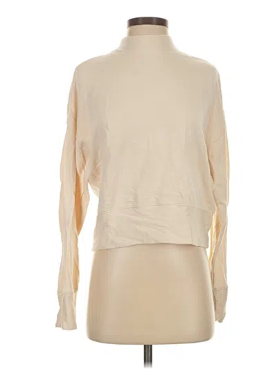 Pre-owned Fabletics Long Sleeve Top Ivory Turtleneck Tops