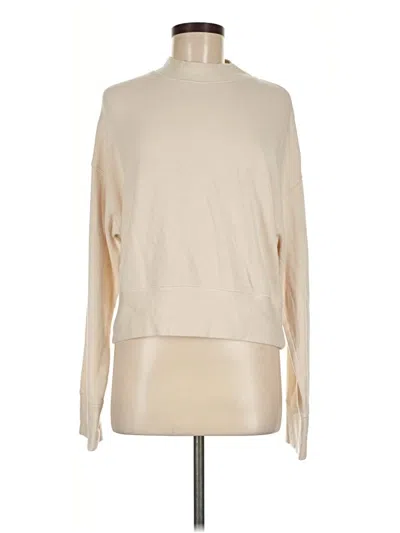 Pre-owned Fabletics Long Sleeve Top Ivory Turtleneck Tops
