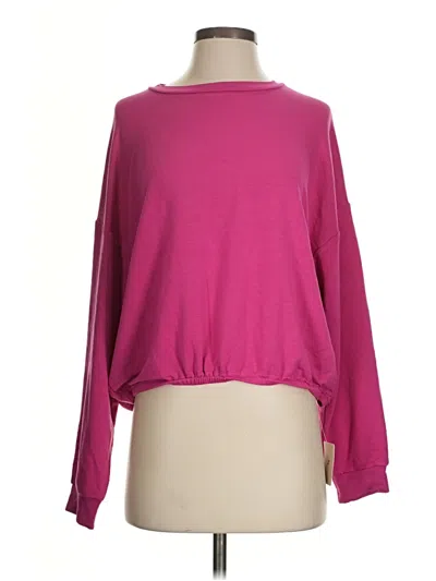 Pre-owned Fabletics Long Sleeve Top Pink Turtleneck Tops