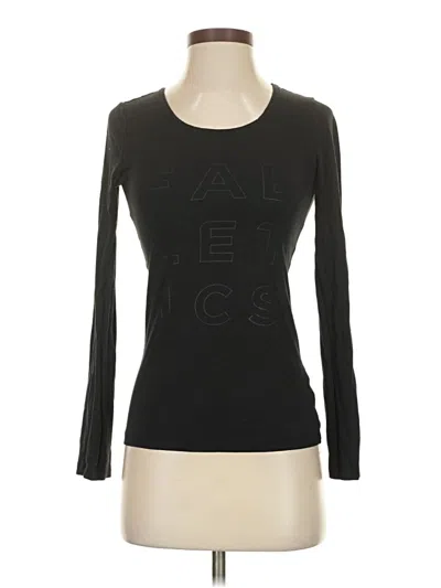 Pre-owned Fabletics Long Sleeve T-shirt In Black