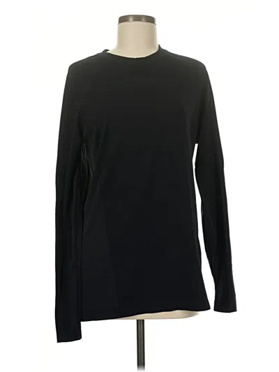 Pre-owned Fabletics Long Sleeve T-shirt In Black