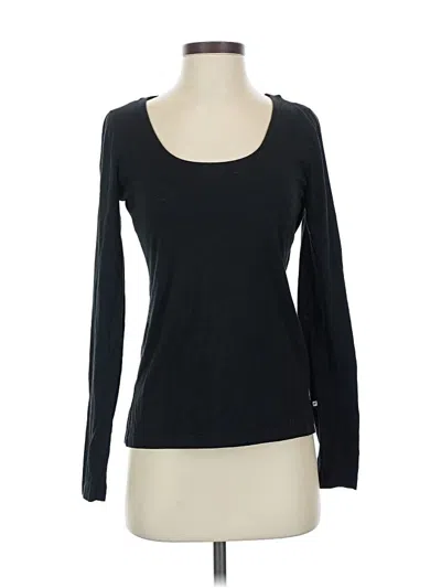 Pre-owned Fabletics Long Sleeve T-shirt In Black
