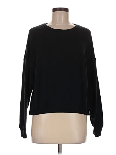 Pre-owned Fabletics Long Sleeve T-shirt In Black