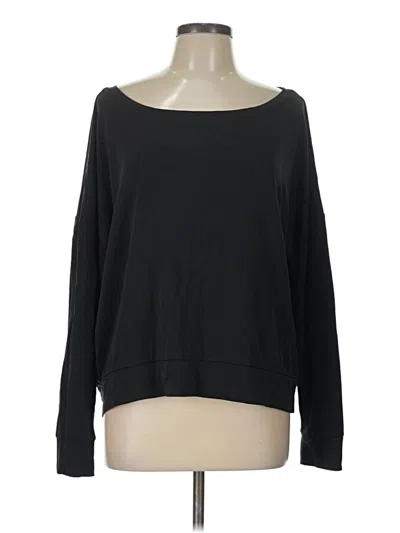 Pre-owned Fabletics Long Sleeve T-shirt In Black