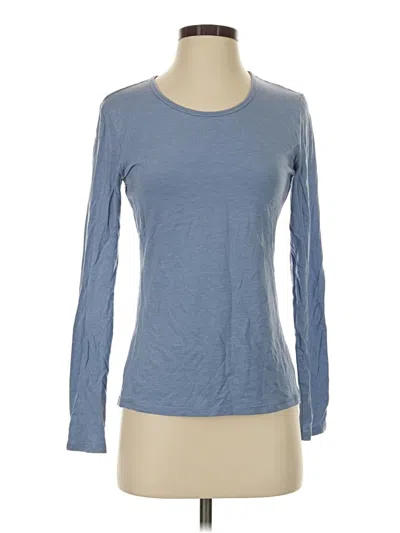 Pre-owned Fabletics Long Sleeve T-shirt In Blue